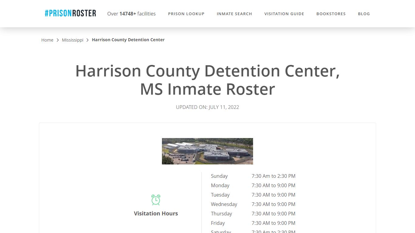 Harrison County Detention Center, MS Inmate Roster